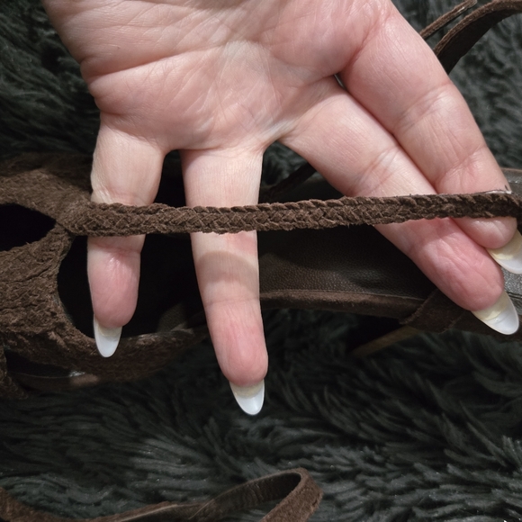 Cole Haan | Grayce Suede Dark Mocha Slingback Heels SZ 9 - Picture 5 of 9